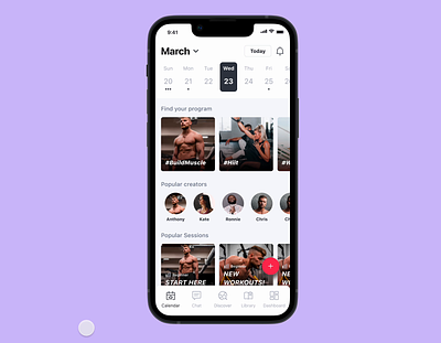 Book fitness class add animation app bg cards class create fitness gym hover interface ios mobile plus product scroll sport ui ux web