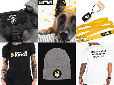 Branding for Obedience Kings branding concept dog training