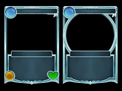 Fantasy Card Template boardgame card card design game assets game design graphic design ui