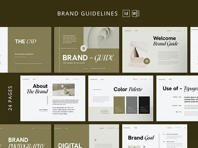 Brand Guidelines agency brand brand guidelines branding clean company creative graphic design guideline logo minimal new template