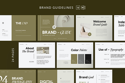 Brand Guidelines agency brand brand guidelines branding clean company creative graphic design guideline logo minimal new template