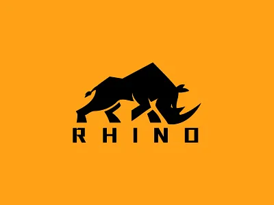 Rhino Logo animal animal logo branding jungle rhino logo logo design logo mark rhino rhino animal rhino animal logo rhino logo rhinos strong wild wild rhino wild rhino logo