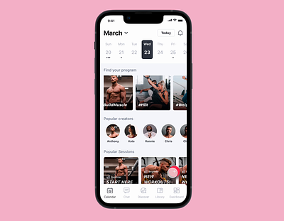 Popular creators add app button creator cretor dropdown fitness menu mobile plus button round scroll select selection ui view