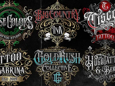 custom lettering design graphic design logo monogram motion graphics tattoo vintage logo