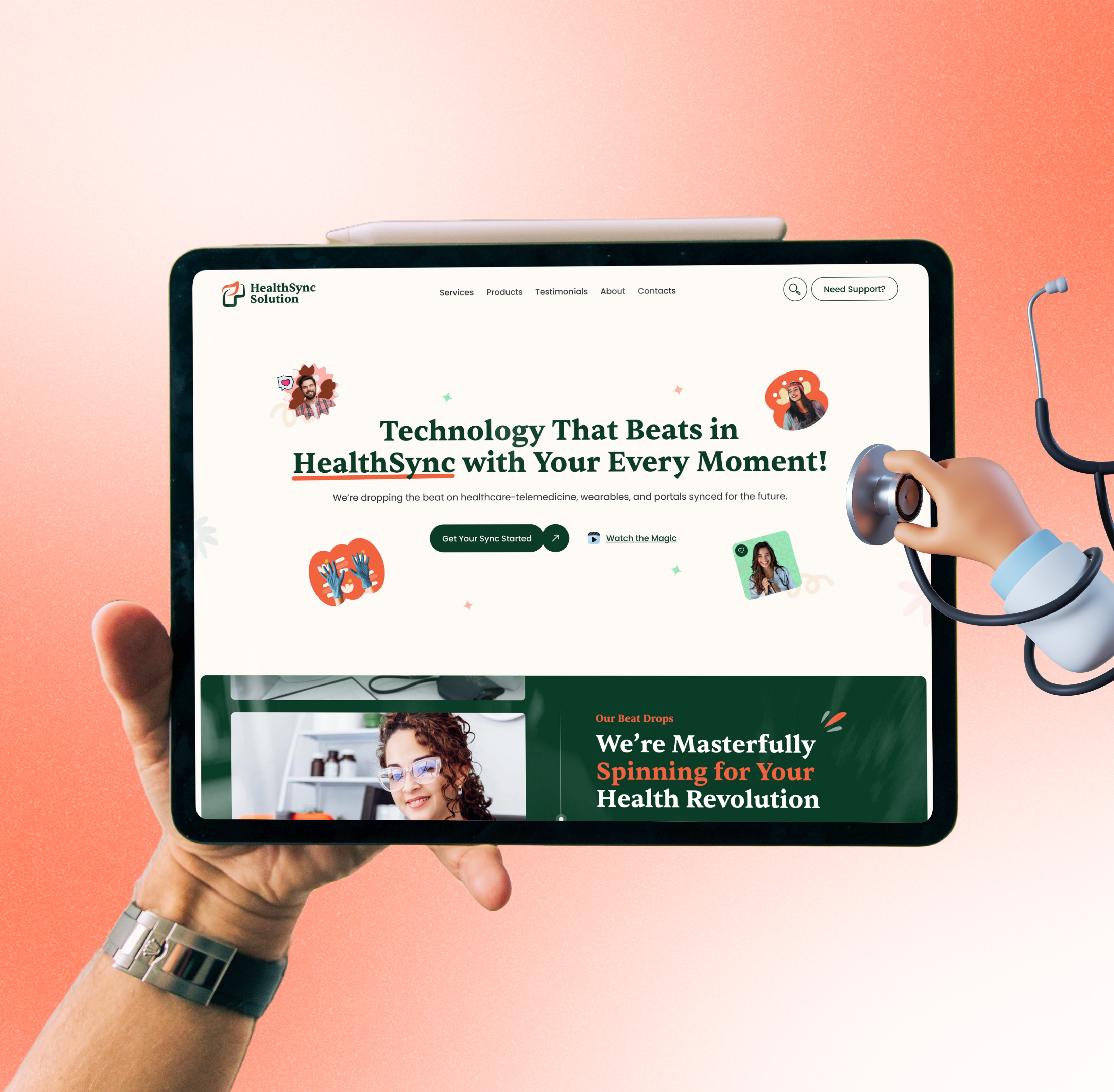 Health Tech & Telemedicine Website Design & Development case study doctor website health healthcare healthtech healthtech website landing page design medicine radiyal telemedicine ui ui design uiux ux research web design web development web ui design website design website develoment