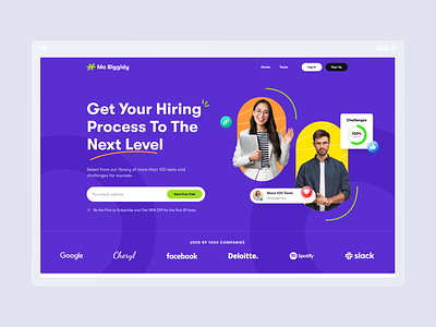 Ma Biggidy - HR Manager agency clean creative design hr manager landing page ui website