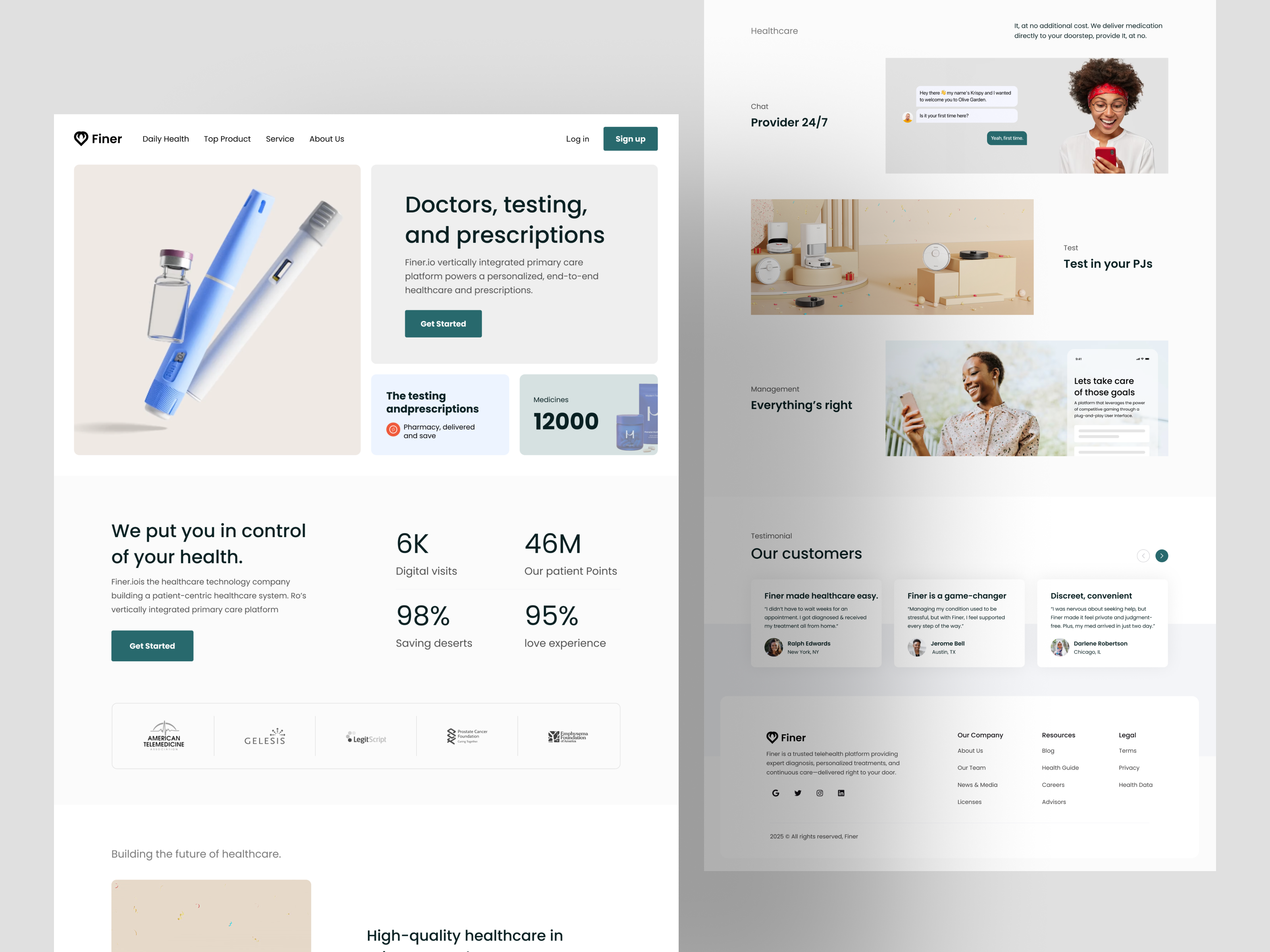 Example of Website Design + Development 