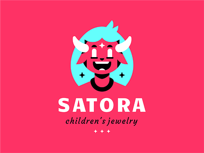 SATORA brandi character childrens jewelry cute girl logo monster star
