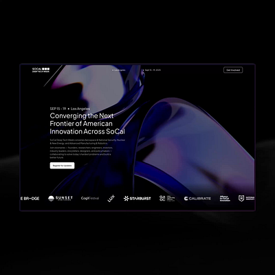SoCal Deep Tech Week Website design webdesign website