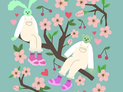 spring artwork characterart characterdesign digitalart digitalillustration illustration