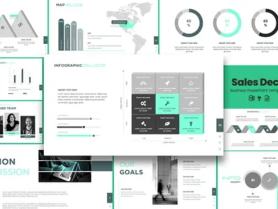 Sales Deck PowerPoint Template branding deck design design digital google slides google slides template graphic design identity branding illustration keynote keynote template powerpoint powerpoint design presentation presentation design sales deck sales deck template template template design vector