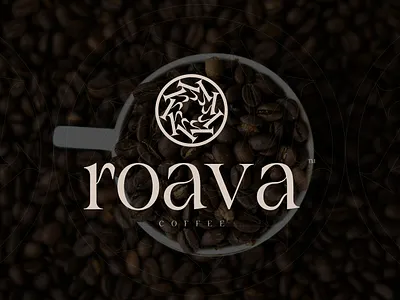 Roava Coffee Logo & Branding coffee branding elegant logo minimal logo modern logo roava coffee timeless logo typography design