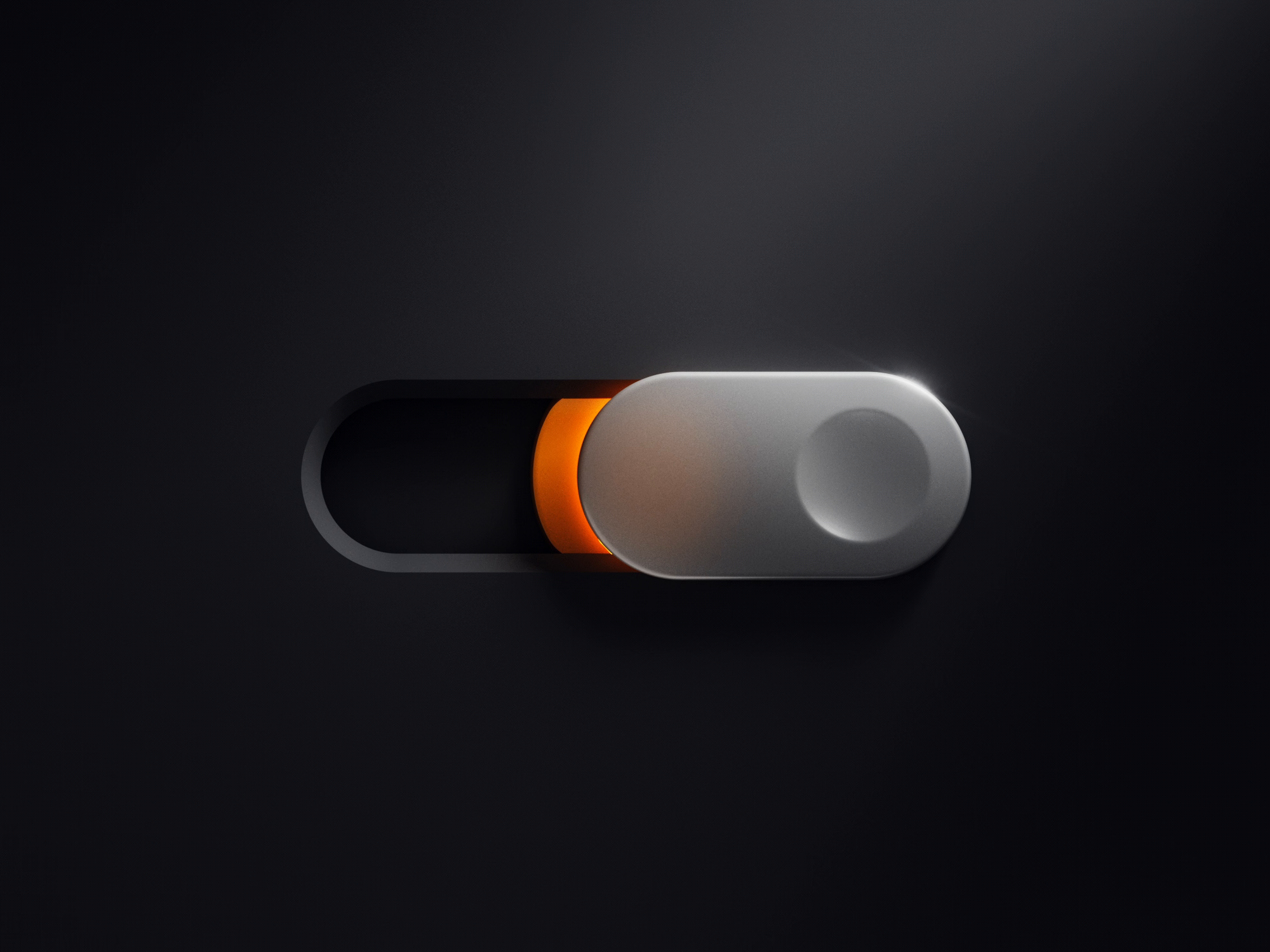 3D Dark Orange Switch