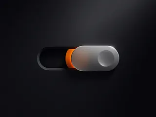 3D Dark Orange Switch