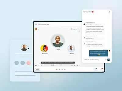 Huddle - General Chat app design graphic design interface minimal product design responsive ui user experience ux website