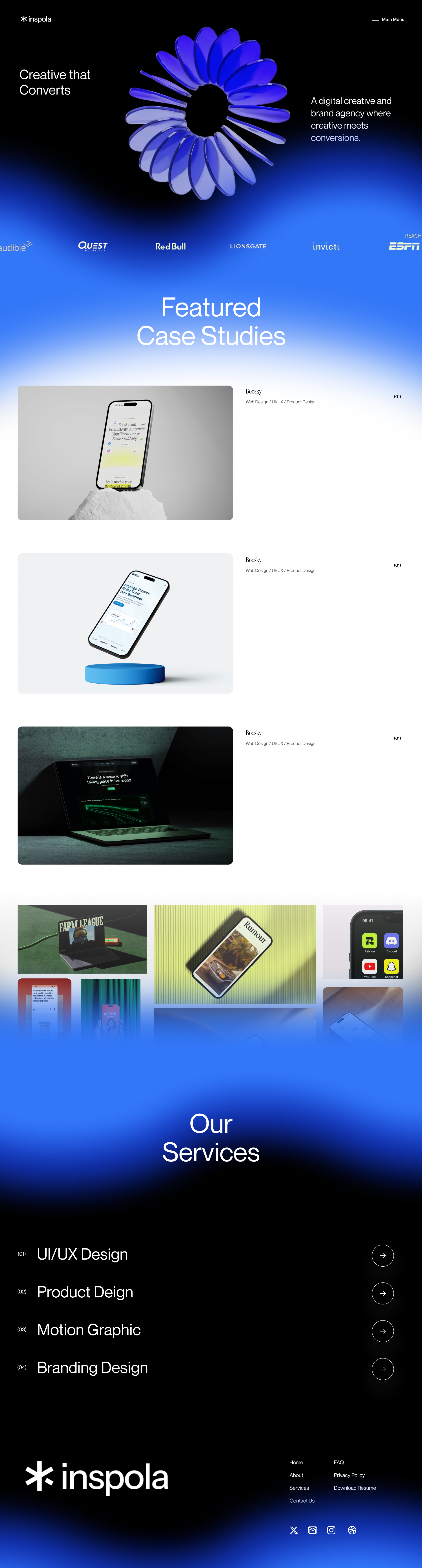 Design Agency Landing Page hero hero section landing landing page web webdesign website