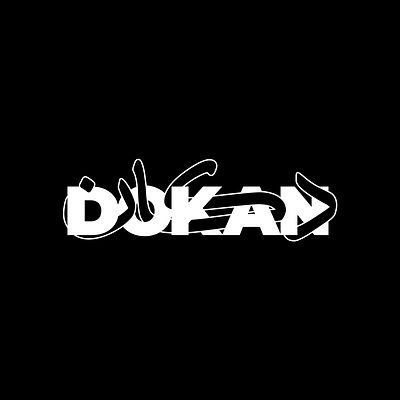 DOKAN/دُکــان logo logotype typography