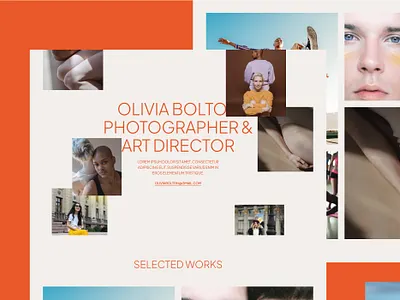 Photography One-page Portfolio - Free Webflow Template free minimalist one page photography template typography webflow website