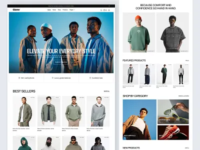 Fashion e-commerce website dribbble e commerce fashion fashiondesign landingpage ui uidesign uiux webdesign website