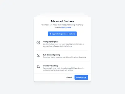 PRO Features - Preline UI advanced button clean components design system figma icon modal pop up popover preline preline ui pro sign up signup ui ui design upgrade user interface ux