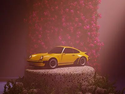 PORSCE 911 SC 3d design graphic design illustration ui