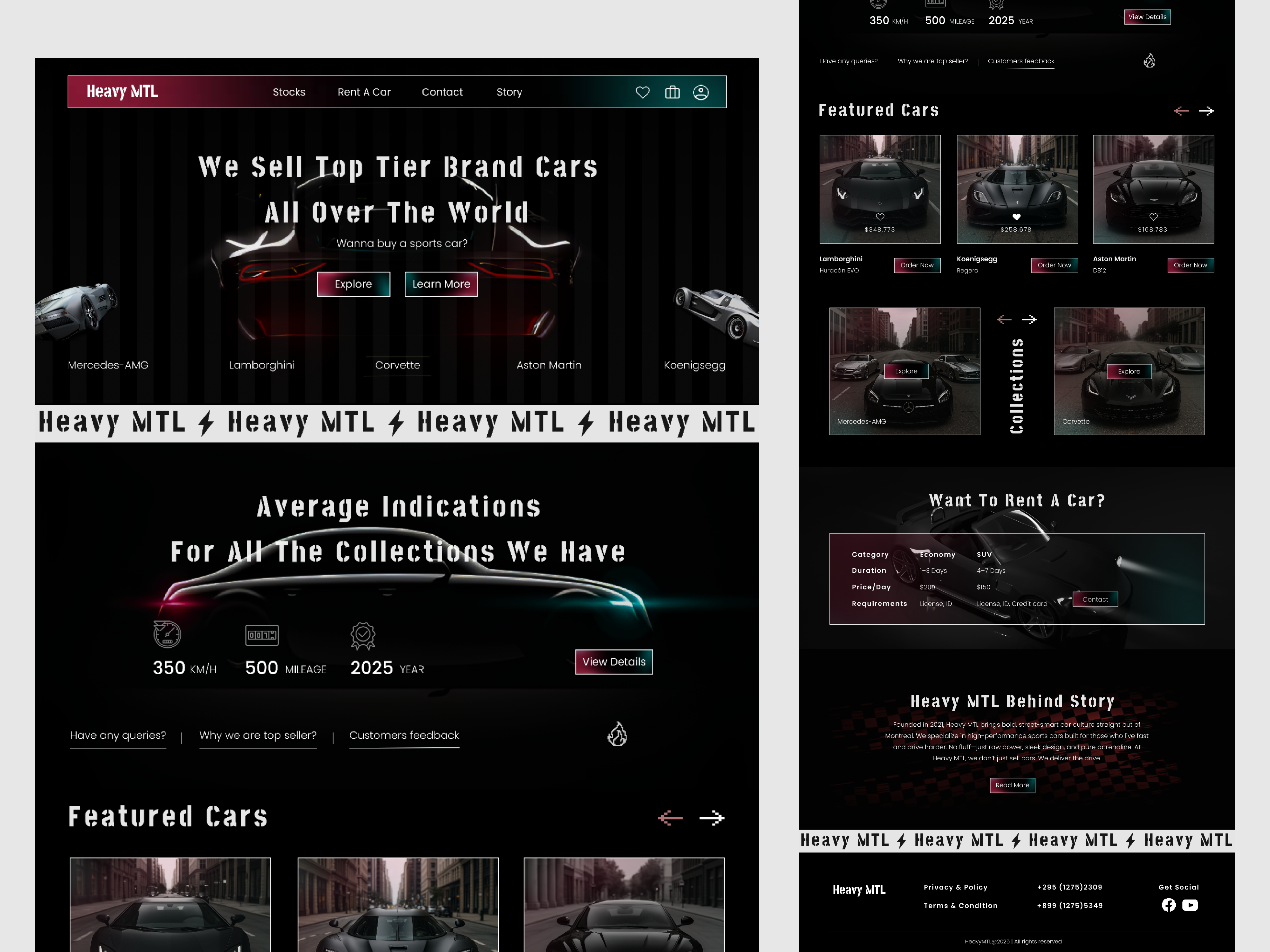 Heavy MTL Car Selling Landing Page Design branding car selling car selling website design figma graphic design illustration landing page landing page ui logo ui design uiux uiux design user experience user experience design user interface design ux vector website website ui