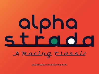 Alpha Strada: Luxury Type Inspired by Vintage Car Emblems branding fonts graphic design heritage lettering logo motorsport racing type