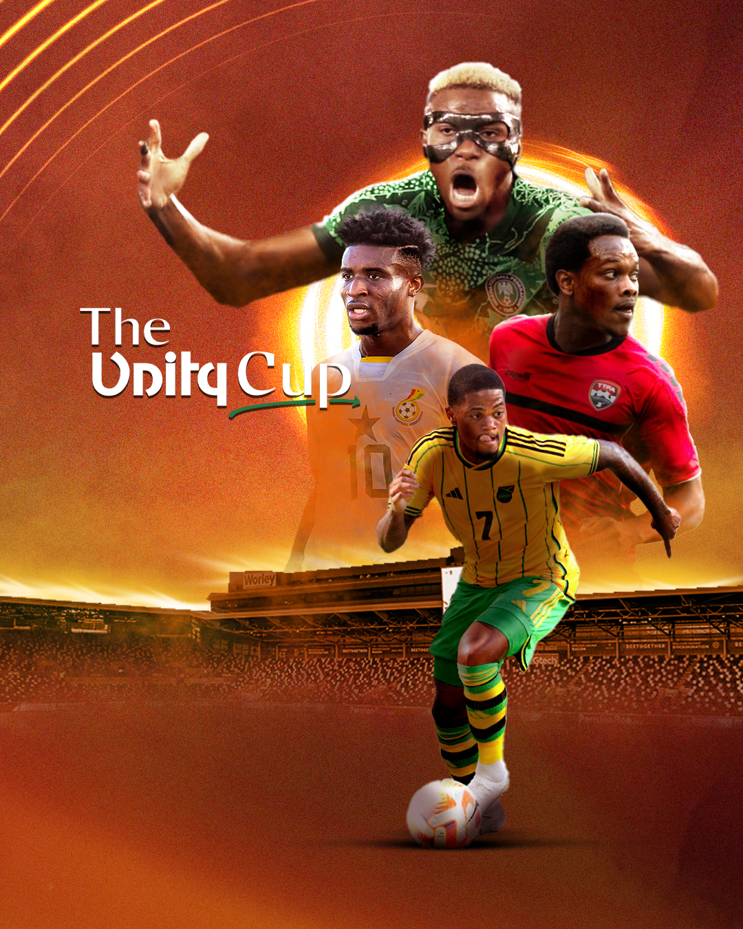 The Unity Cup 2025 design flyer football football poster graphic design instagram post manipulation poster social media sport sport design sports