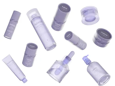 Aubrey - Skincare Packaging Design brand brand identity branding graphic design packaging packaging design product design skincare