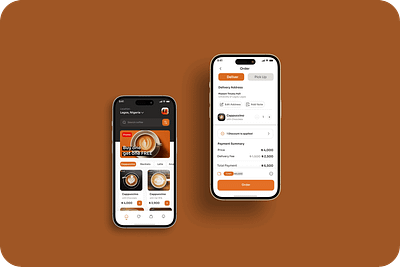 Redesign of a Coffee Shop App mobile app design ui ux
