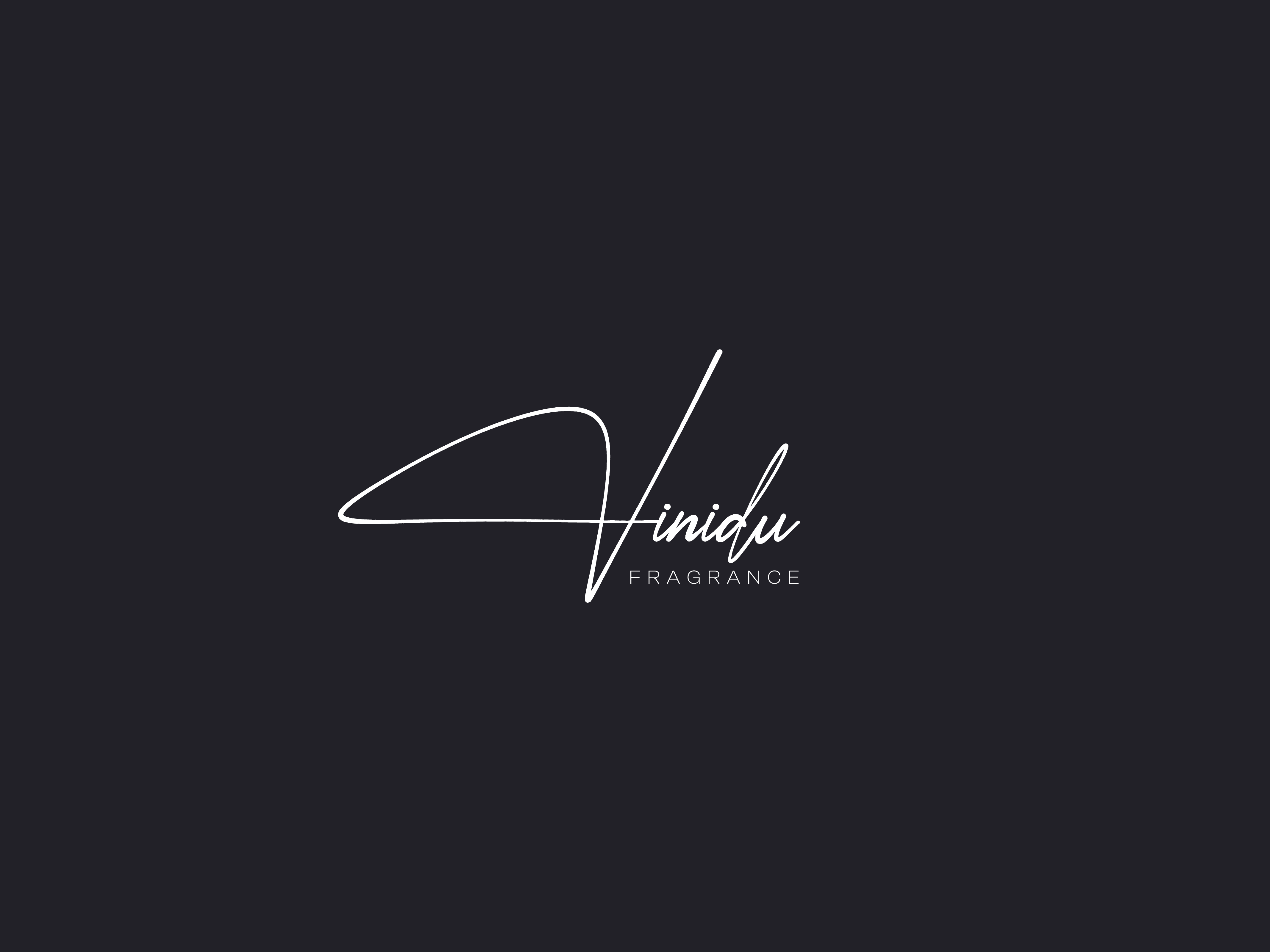 Vinidu Fragrance Signature Logo Design stylish logo