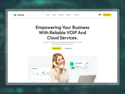 Zaivoip - VOIP, Telecom, & Cloud Web Design cloud landing page minimal design tech website design telecom telecom web design telecom website template design ui kit uiux design uiux design service uiux designer voip voip web design webflow webflow ui website concept website design website templates website themes