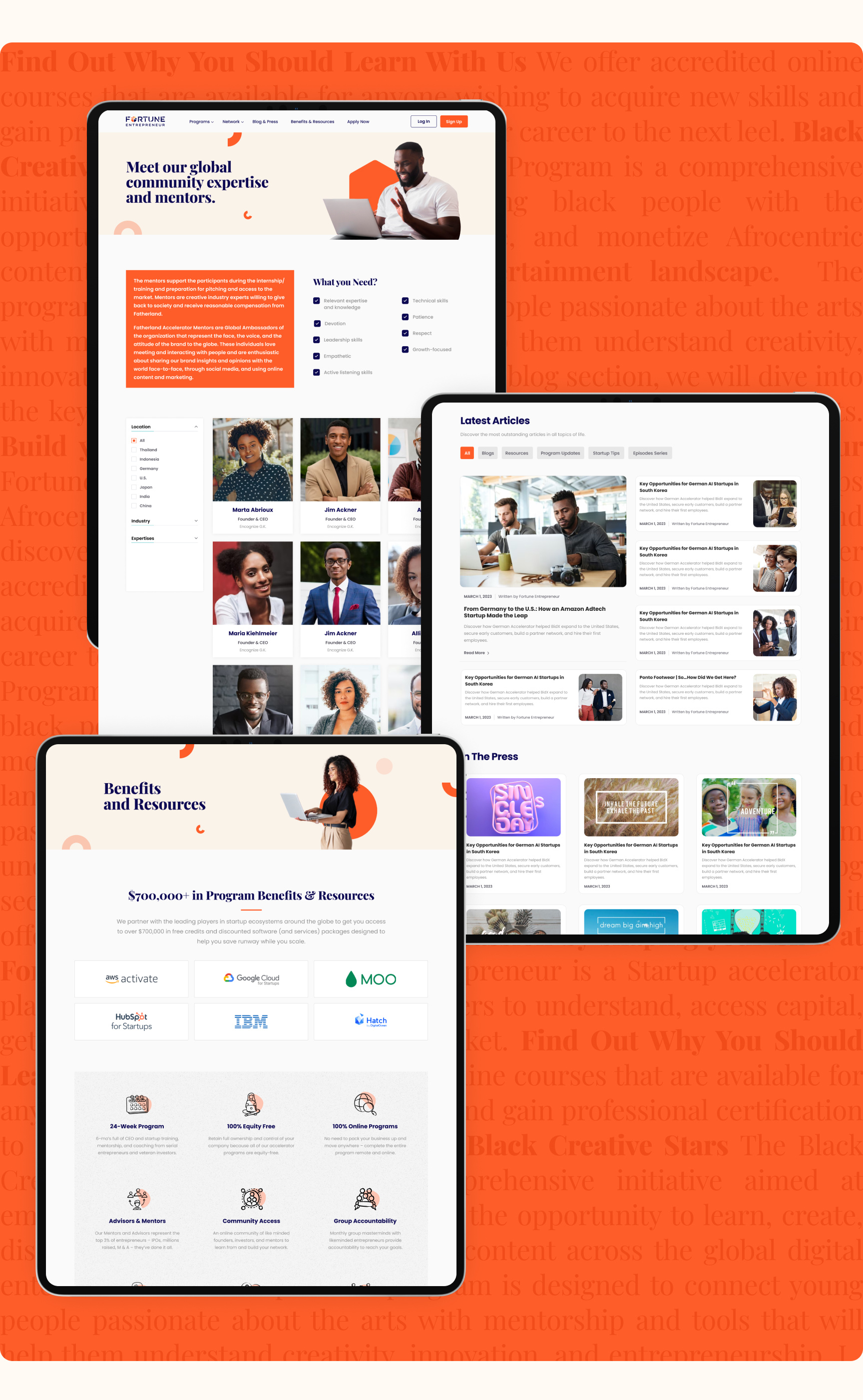 Example of Website UI Design