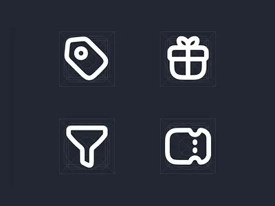🏷🎁⌛️🎟Quick Icon Design in figma 8 fillter gift icon design icon pack icon set icons mingcute tag ticket