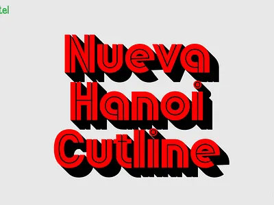 Nueva Hanoi Cutline - A Display Typeface display type graphic design sans serif type type design typeface typography