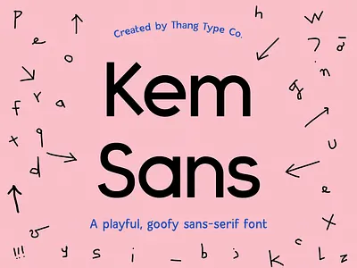 Kem Sans - A Sans Serif font inspired by my dog design graphic design sans serif type type design typeface typography