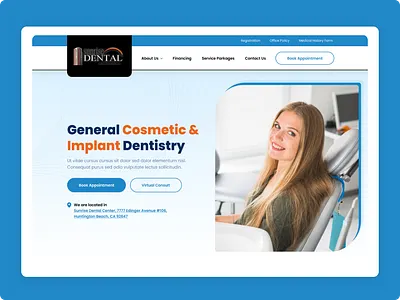🦷 Dental Clinic Hero Section UI appointment booking clean ui clinic website dental dental website figma healthcare design hero section homepage design landing page medical website minimal ui modern ui responsive design saas design service website ui design ux design web design website layout