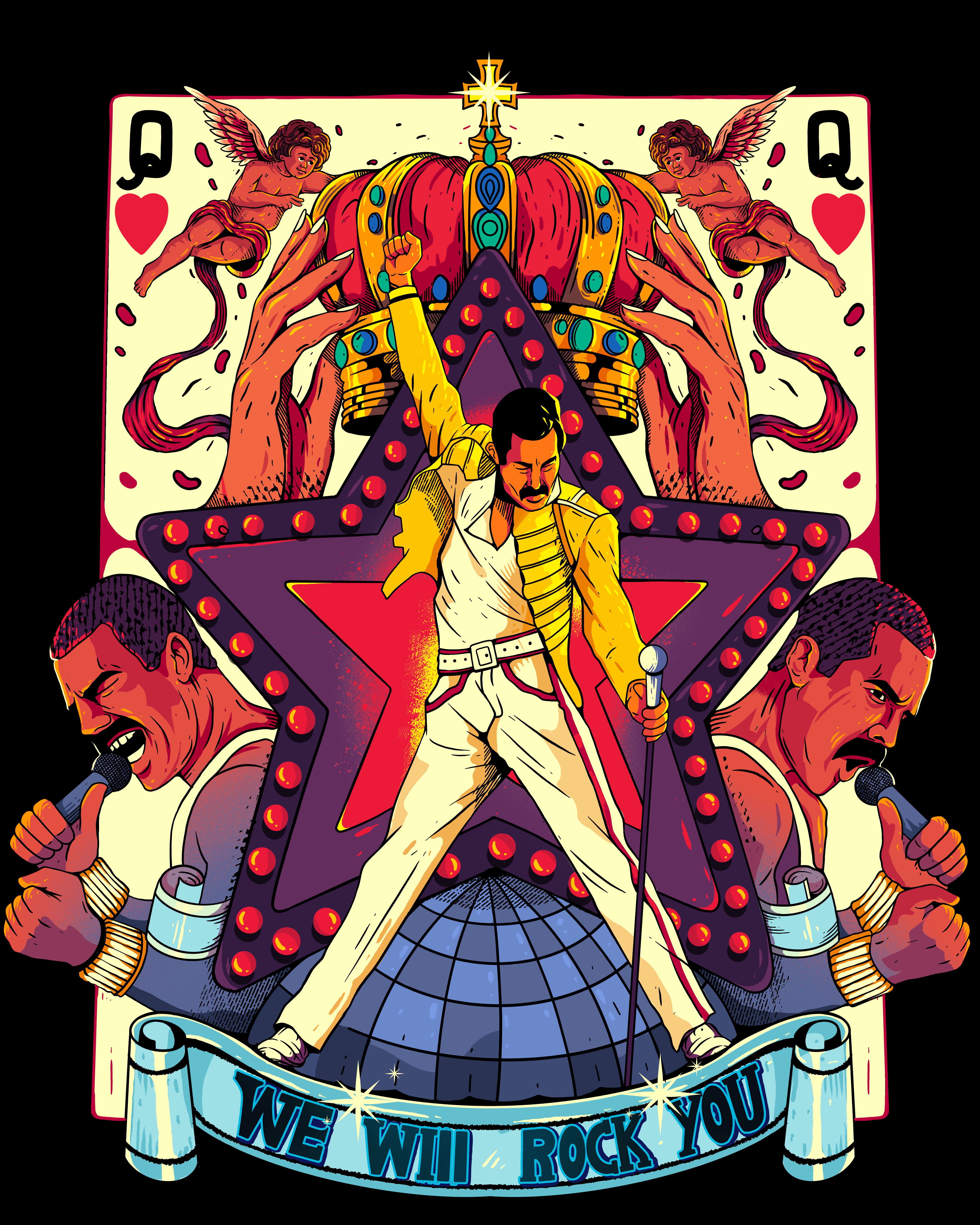 QUEEN branding design fireart fireart fireart studio graphic design illustration logo ui ux vector