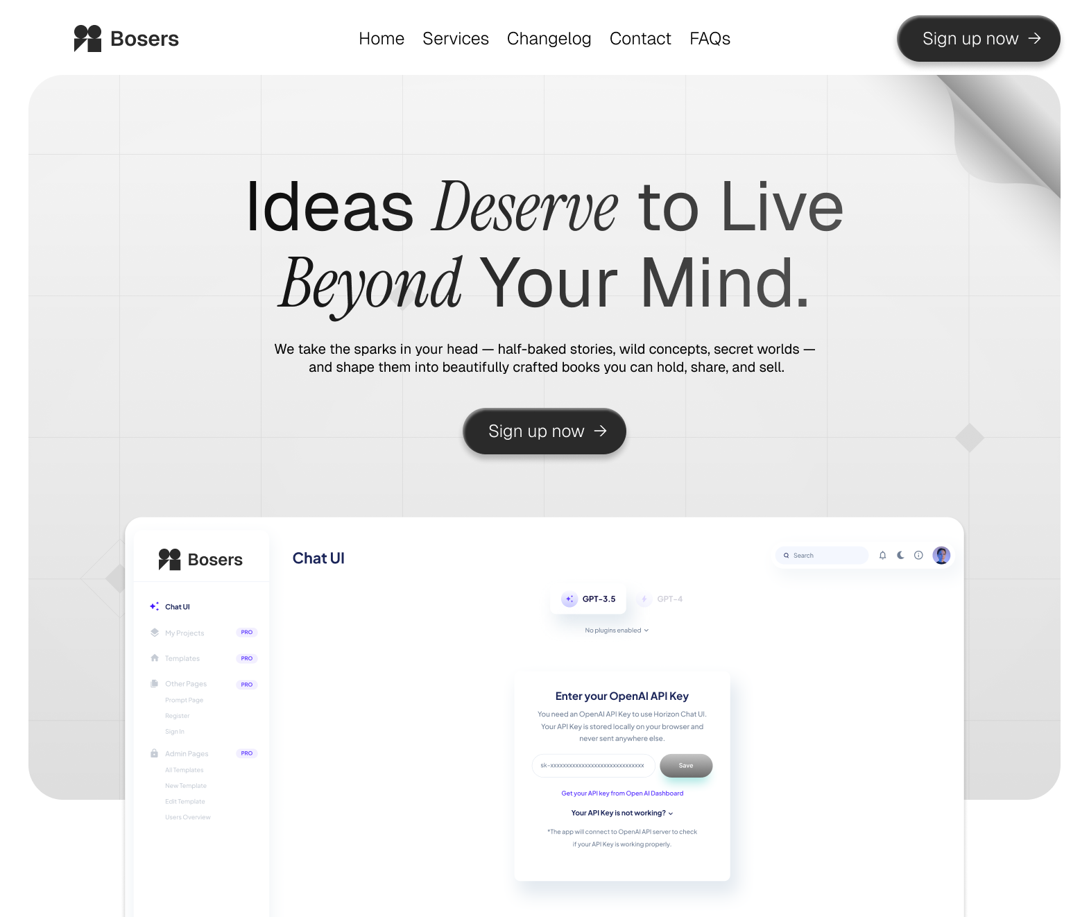 Bosers - E-book Generative AI figma framer graphic design landing page ui visual web