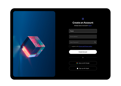 ThinkBot AI – Sign Up & Login UI Flow loginpage signup ui web