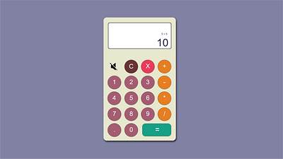 Minimal Calculator App UI Design calculator ui calculator web app ui web design