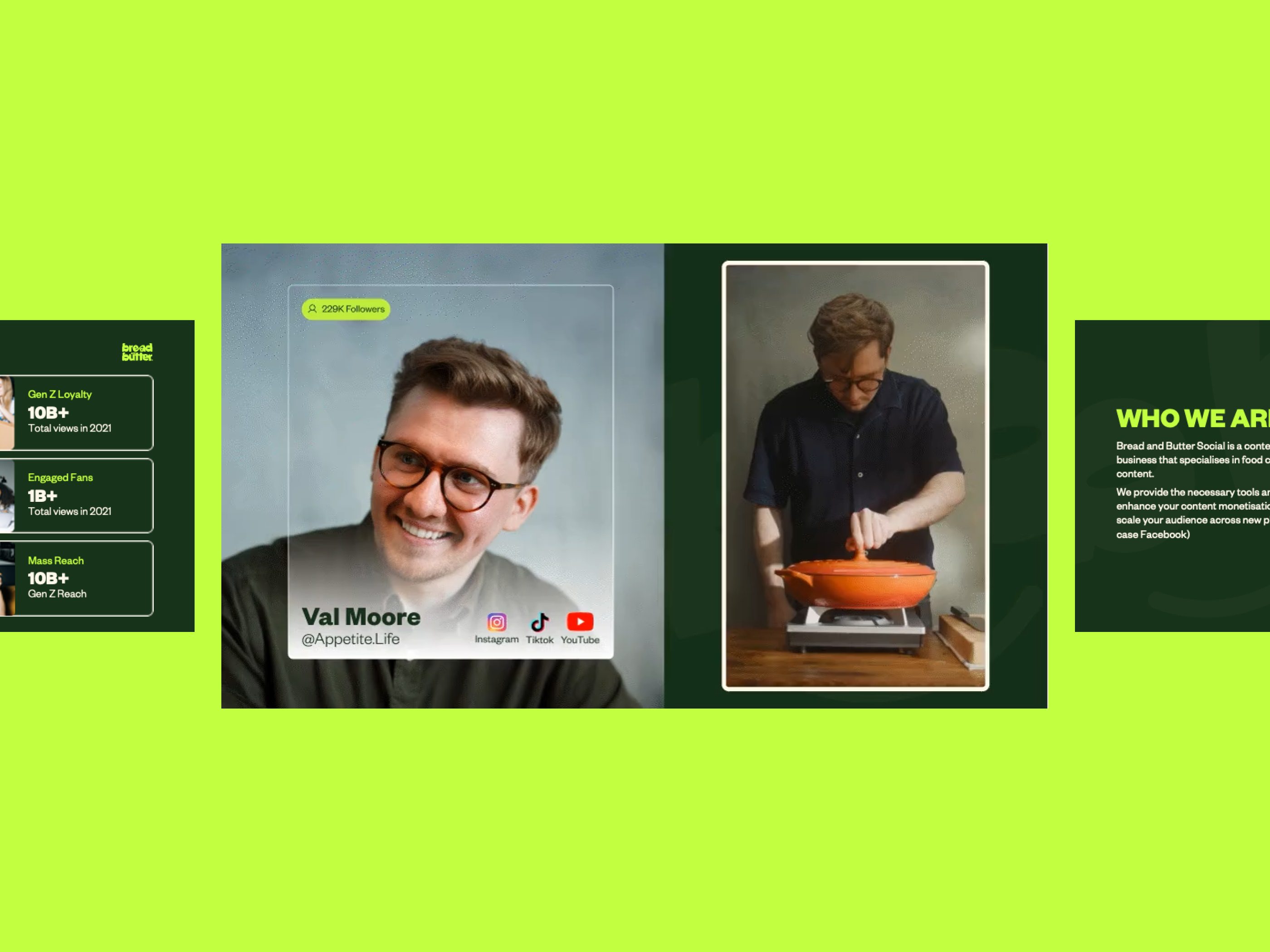 Slides Animation - Social Media Creators animation branding design figma food industry design graphic design keynote pitch deck powerpoint presentation slides slides animation slides design