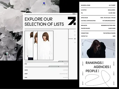 Test/List blog colour palette design fashion illustration logo model news typography ui ux web web design website