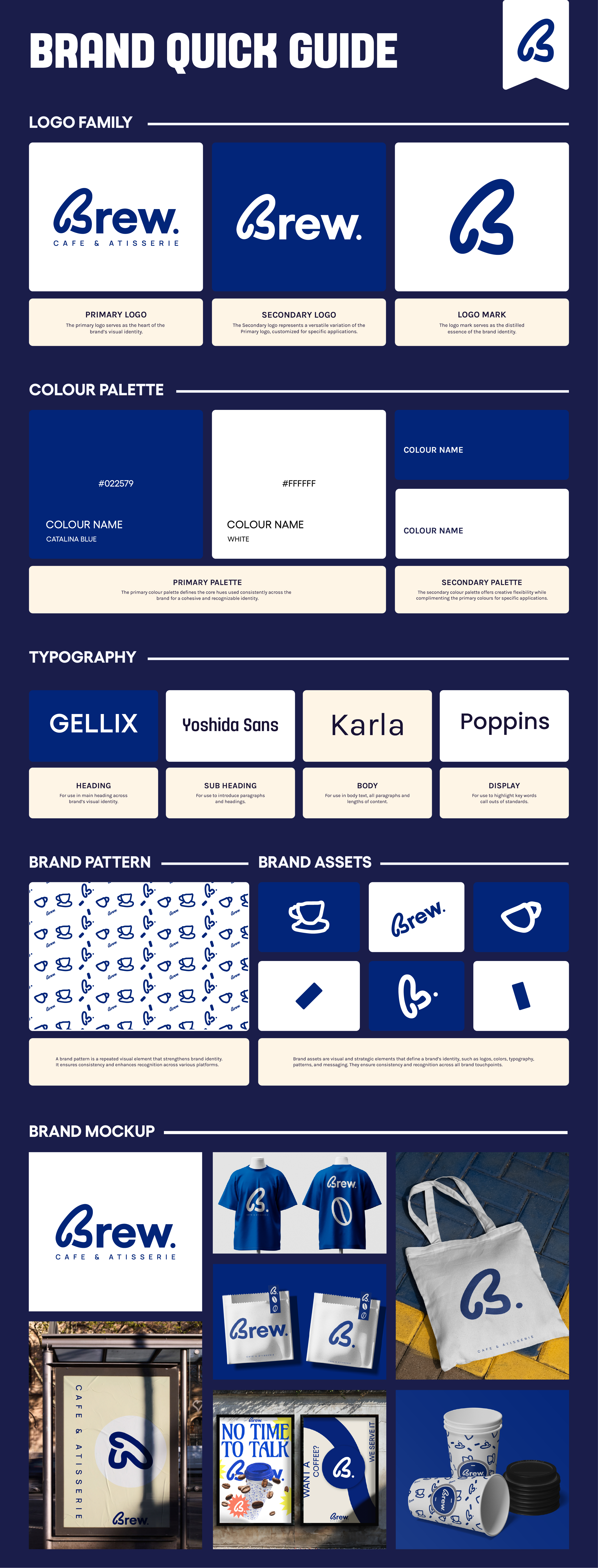 Brew Coffee Logo - Brand Identity Design brand guidelines brand identity brand identity design branding business logo design flat logo graphic design illustration logo professional logo