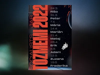 Poster for advertising agency bratislava design designer graphic modern poster slovakia space