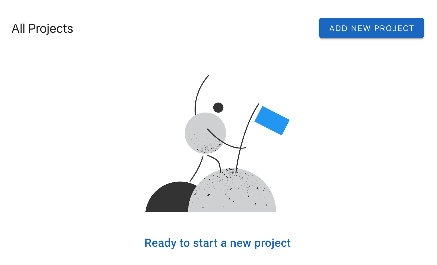 Tasks tracker add creat dashboard empty get started illustration list new project no tasks organize plan planning progress project setup start start now task vector work