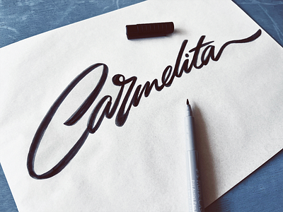 Carmelita authentic calligraphy carmelita custom flow hip hop lettering logo logodesign logomaker premium process script signature sketch type urban