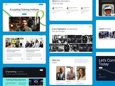 Training Institute Website Redesign about blogs branding ceo corporate corporate website educational website hero section landing page learning website logo ui uiux visual design web design website website design website inspiration