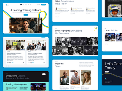 Training Institute Website Redesign about blogs branding ceo corporate corporate website educational website hero section landing page learning website logo ui uiux visual design web design website website design website inspiration