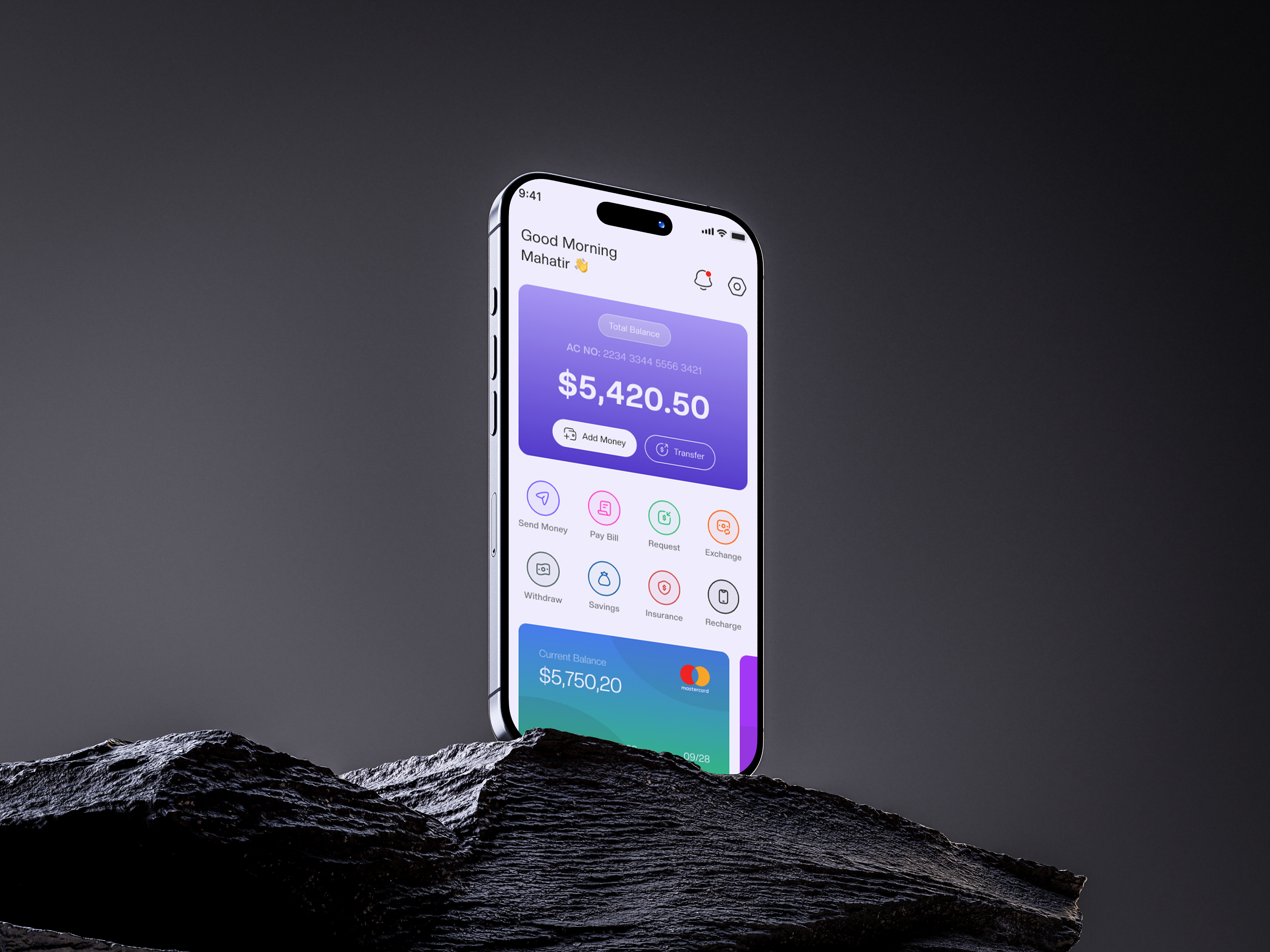 Modern Banking Fintech App – UI/UX Design app design banking app clean ui design digital wallet figma figma design figma designer finance ui design fintech app fintech ux landing page landing page design minimal ui mobile app mobile banking ui ui designer uiux ux case study